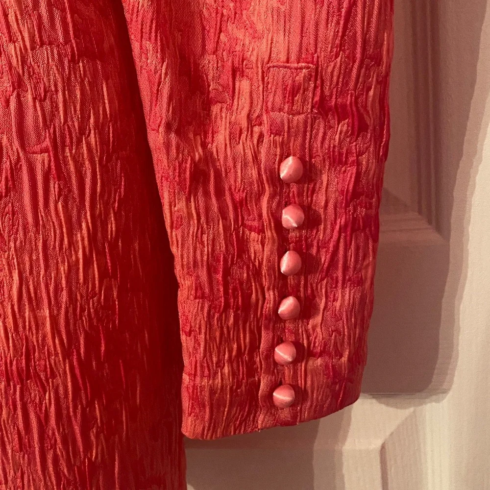 Rotate by Birger Christensen Jacquard Mini Dress Pink Carnation Size 8 - Picture 6 of 7